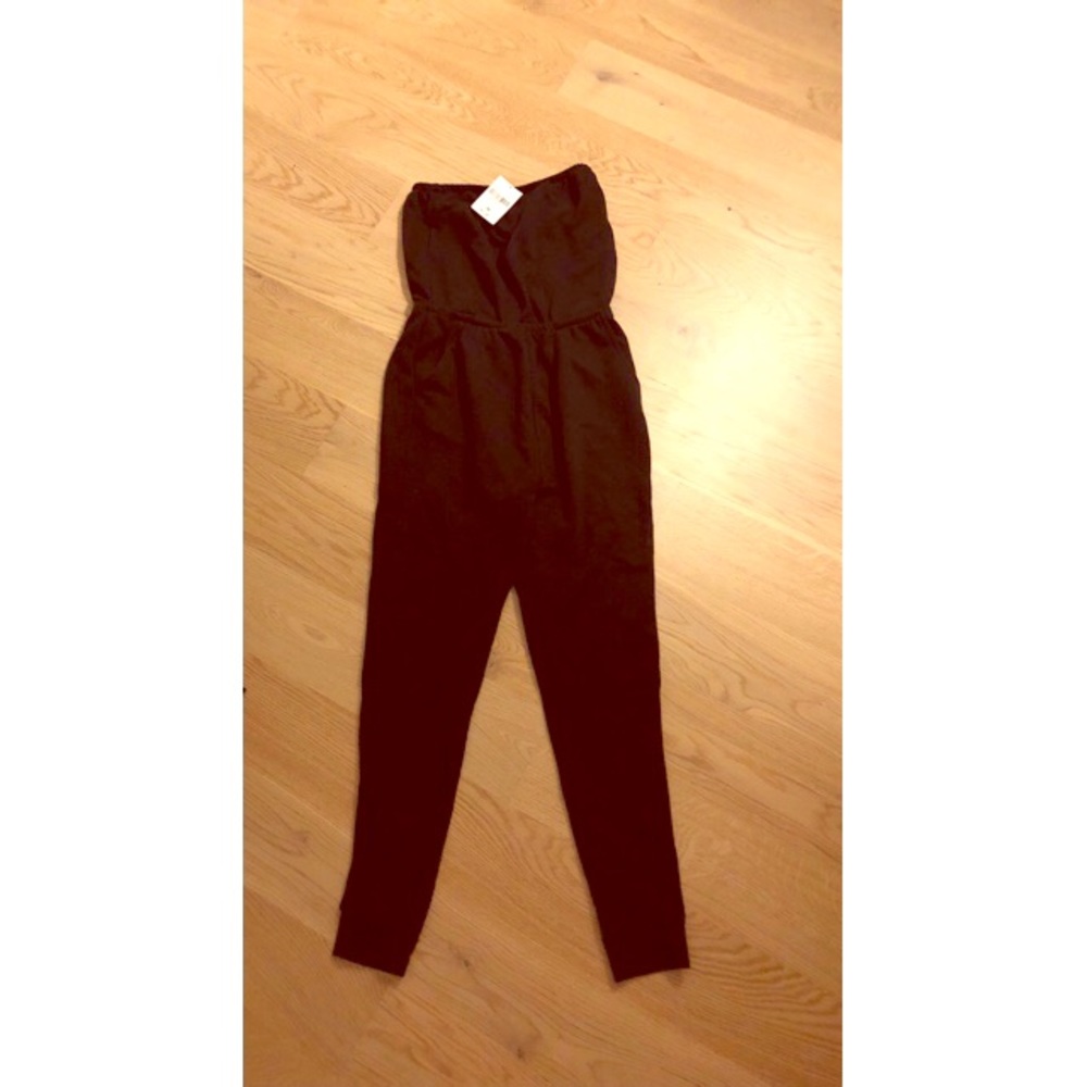 Black Sleeveless sweat pantsuit